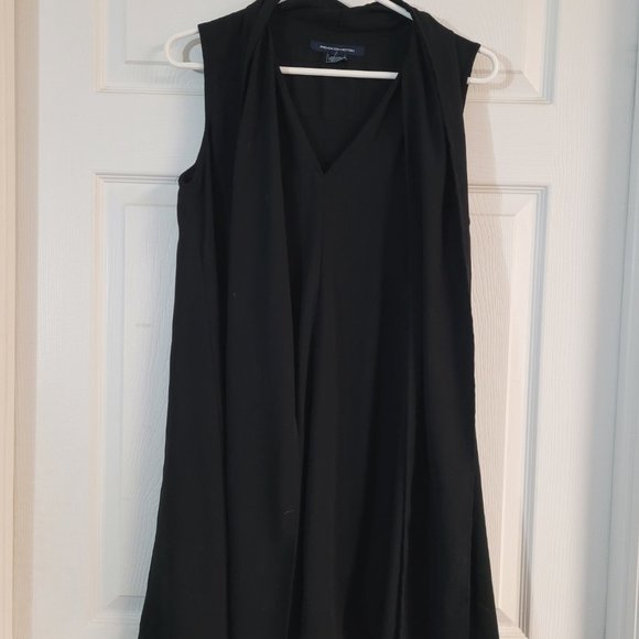 French Connection Little Black Dress with Neck Bow - Picture 2 of 6